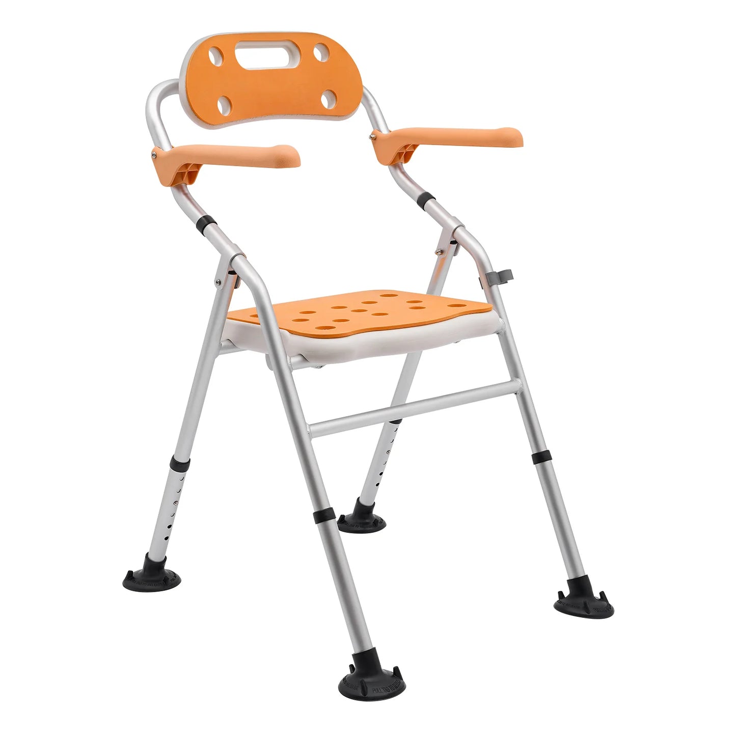 Foldable Shower Seat with Adjustable Armrests, 330.7 lbs Capacity