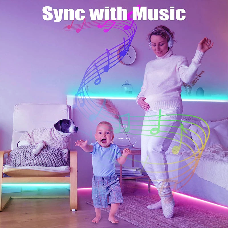 LED Strip Lights, Colour Changing