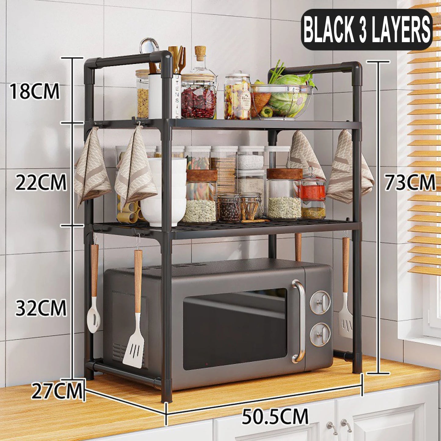 Microwave Shelf Kitchen Storage Rack Multi Layer