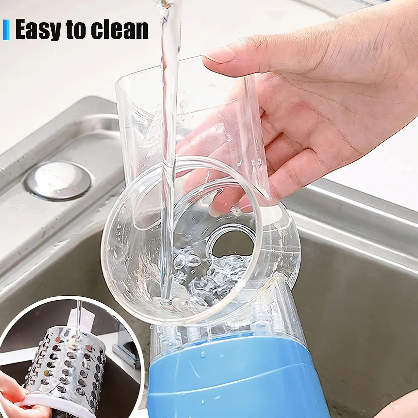 Cheese Grater Rotary, Rotary Grater for Kitchen, 3 in 1 Grater