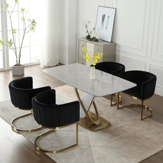 Set of 4, Kitchen and Dining Room Table and Chairs
