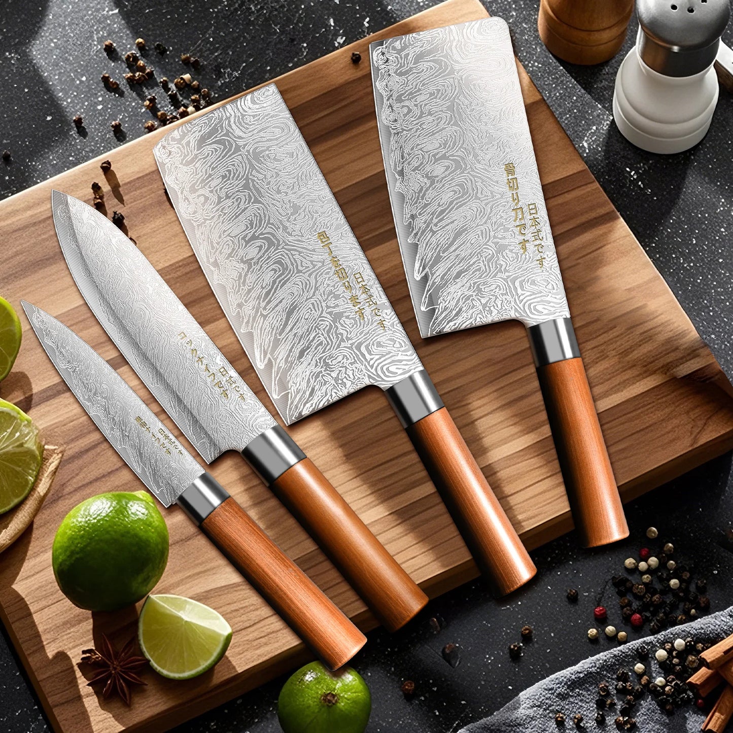 4-Piece Ultra-Sharp Japanese Chef Knife Set