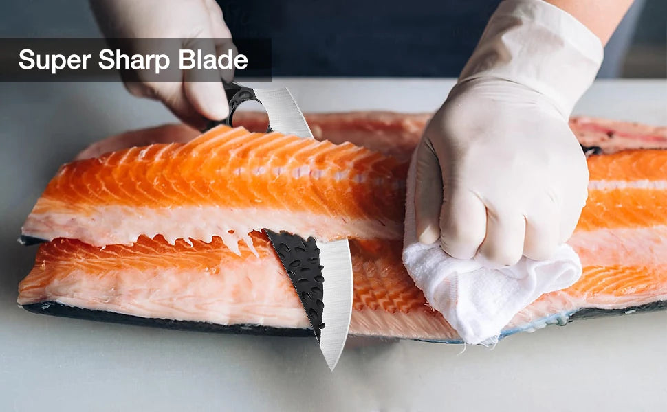 Kitchen Upgraded Viking Knives with Sheath Hand Forged Butcher for Meat Cutting