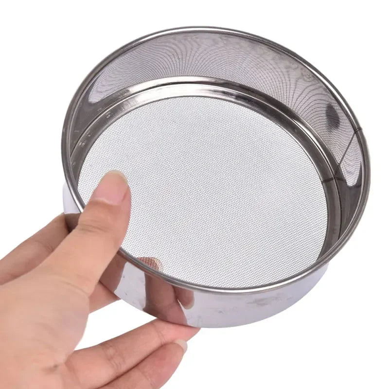 Kitchen Tools Fine Mesh Flour Sifter Professional Round Stainless Steel