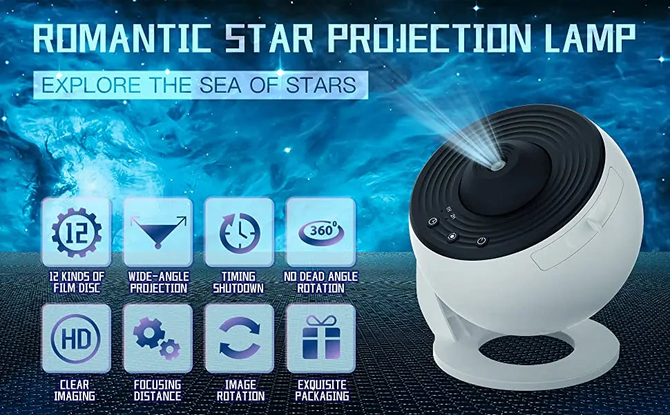 Planetarium Star Projector Realistic Starry Sky Night Light