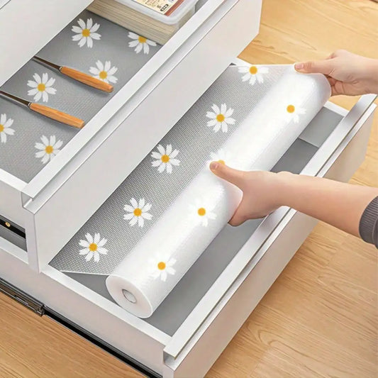 1 Roll 300cm/118inch Waterproof Non-Slip Plastic Shelf Liner Roll
