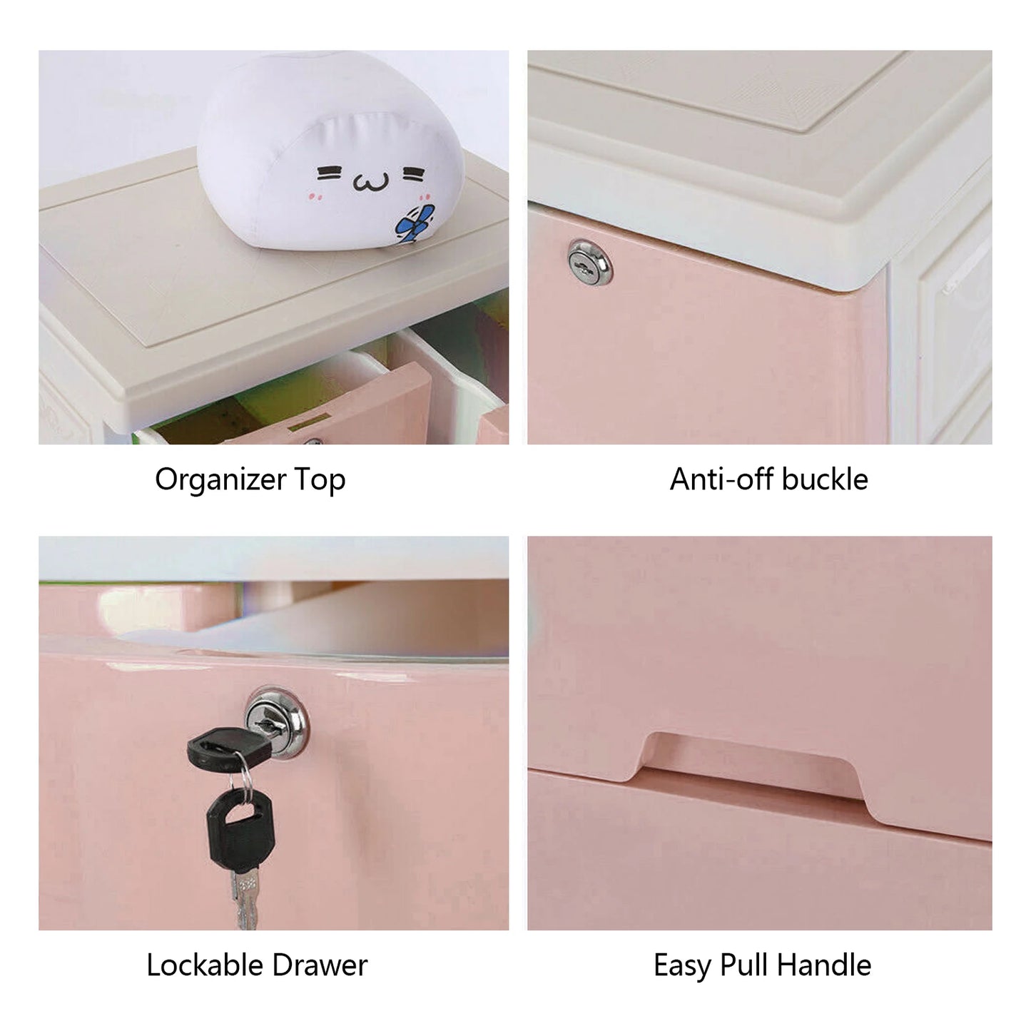 Plastic Clothing Storage with 6 Drawers