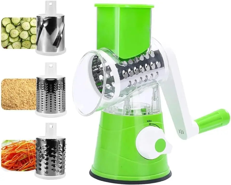 3 in 1 Cheese Grater Rotary, Rotary Grater for Kitchen