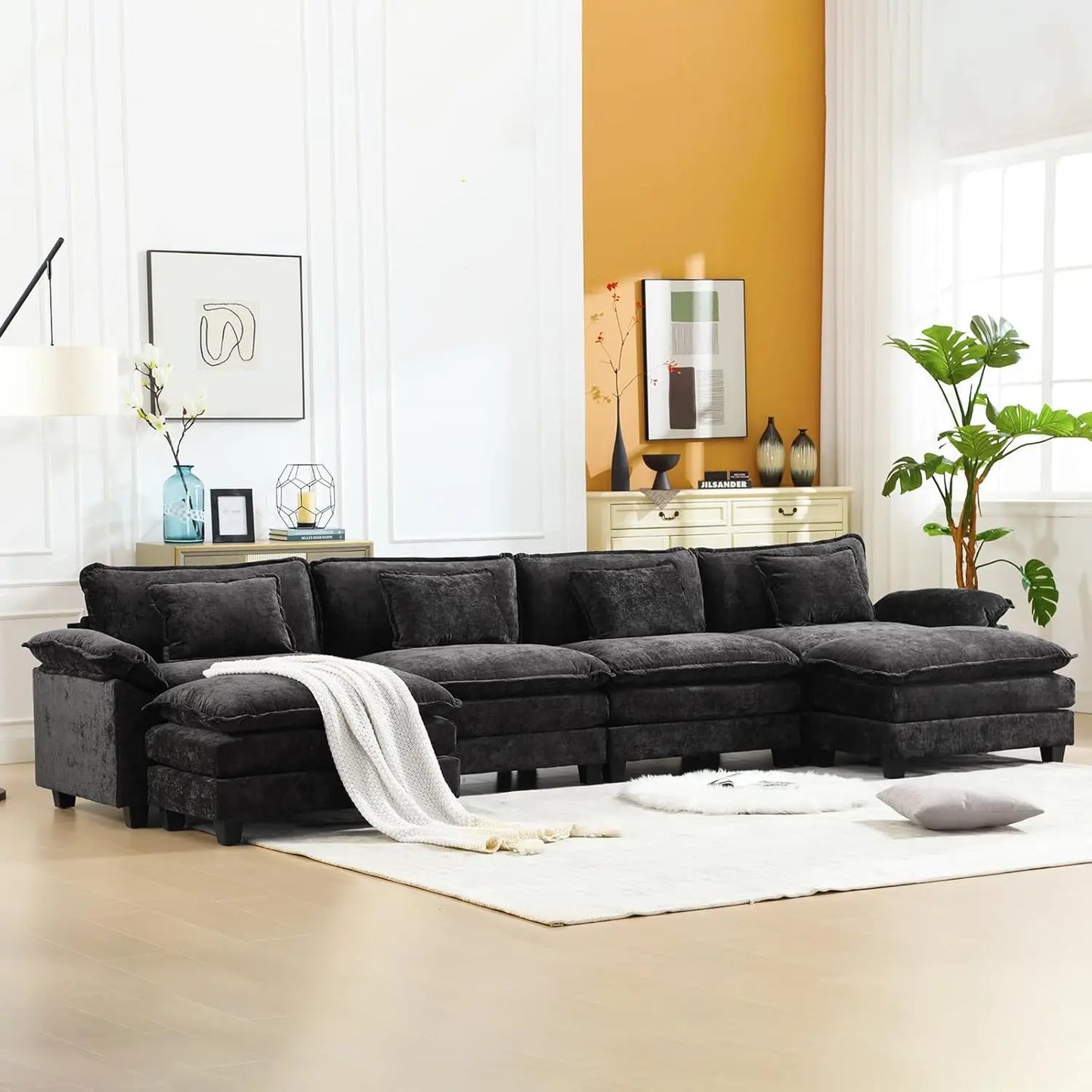 Modular Sectional Sofa, Comfy Cloud Couch Sectional Sofa