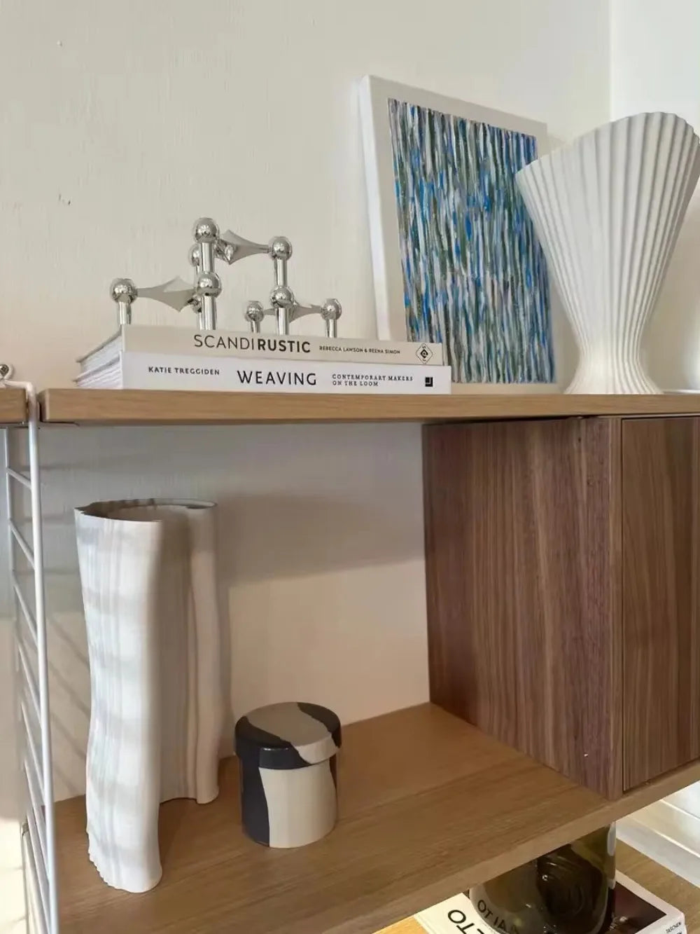 Metal Molecular Structure Candle Holder Candlestick Centerpiece