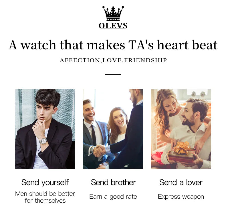 Men's Watches Top Brand Luxury Watch Waterproof Stainless Steel