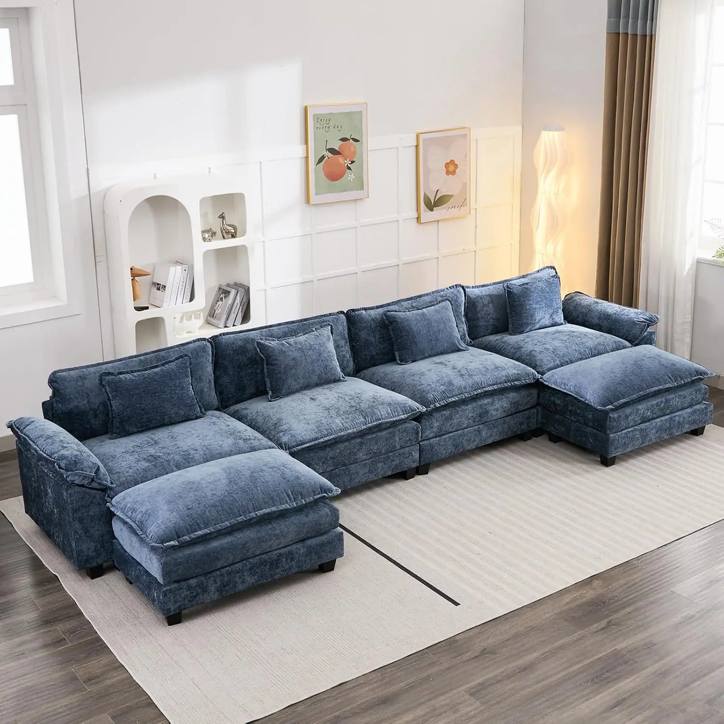 Modular Sectional Sofa, Comfy Cloud Couch Sectional Sofa
