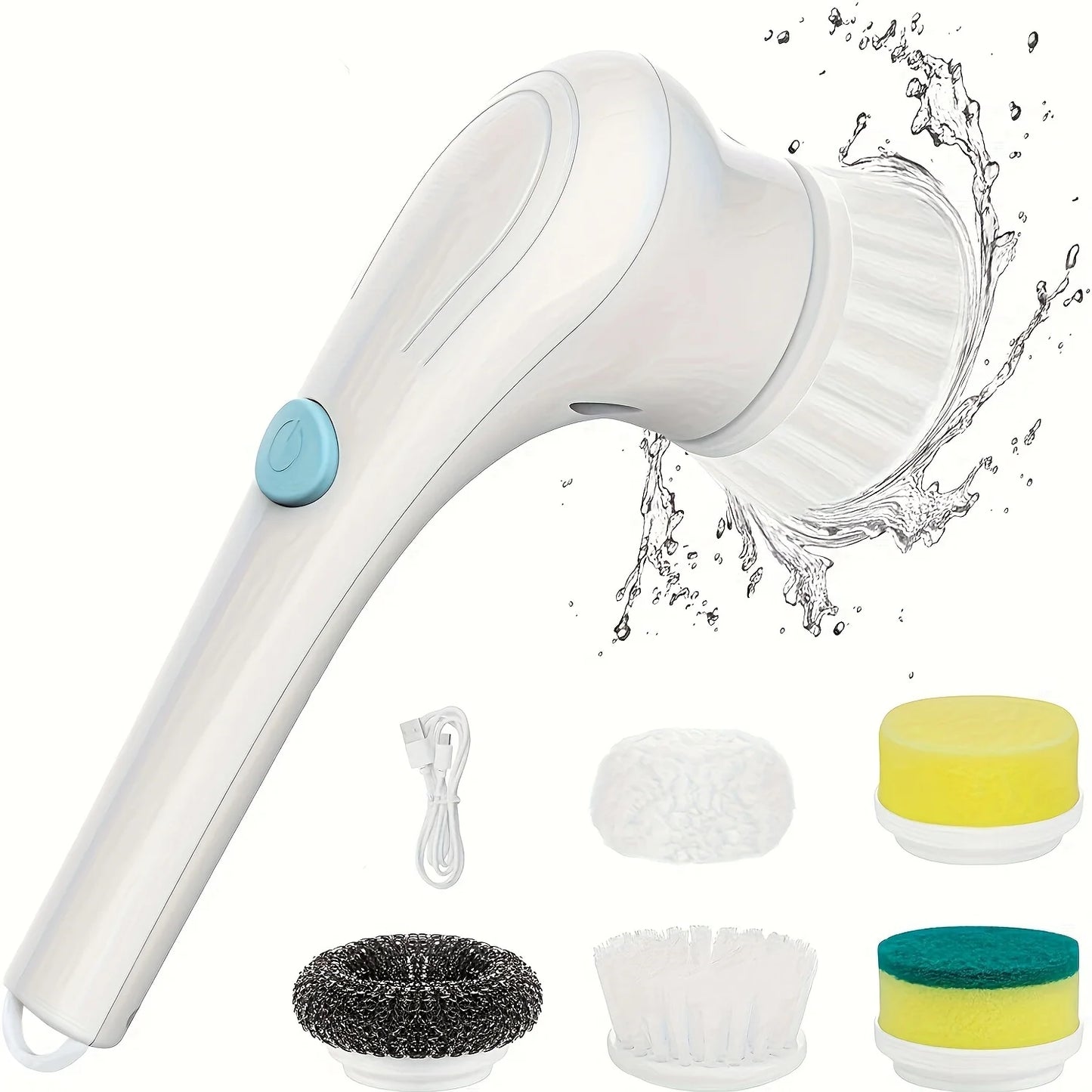 5-In-1 Multifunctional Electric Cleaning Brush USB Rechargeable 360-Degree Cleaning Mop