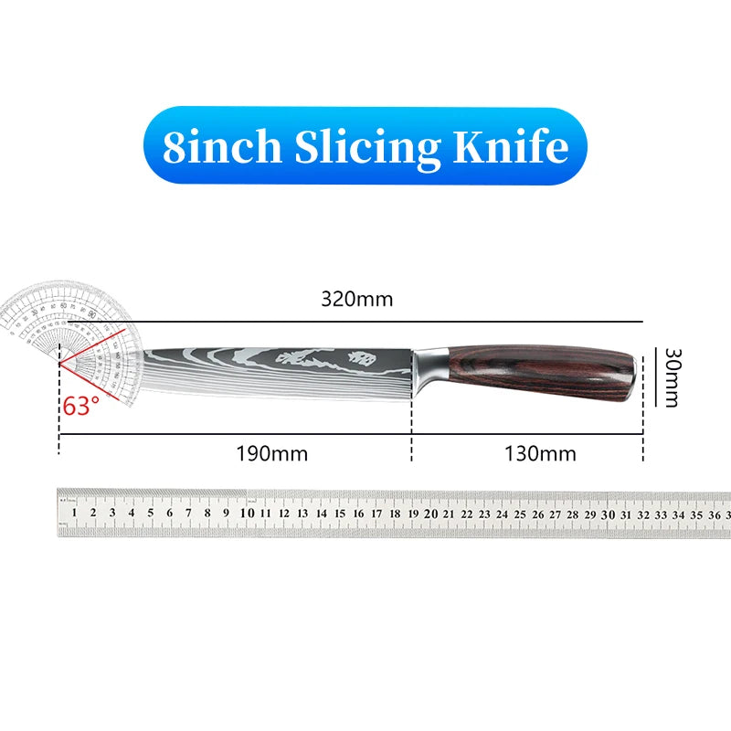 Japanese Kitchen Knives, German Stainless Steel