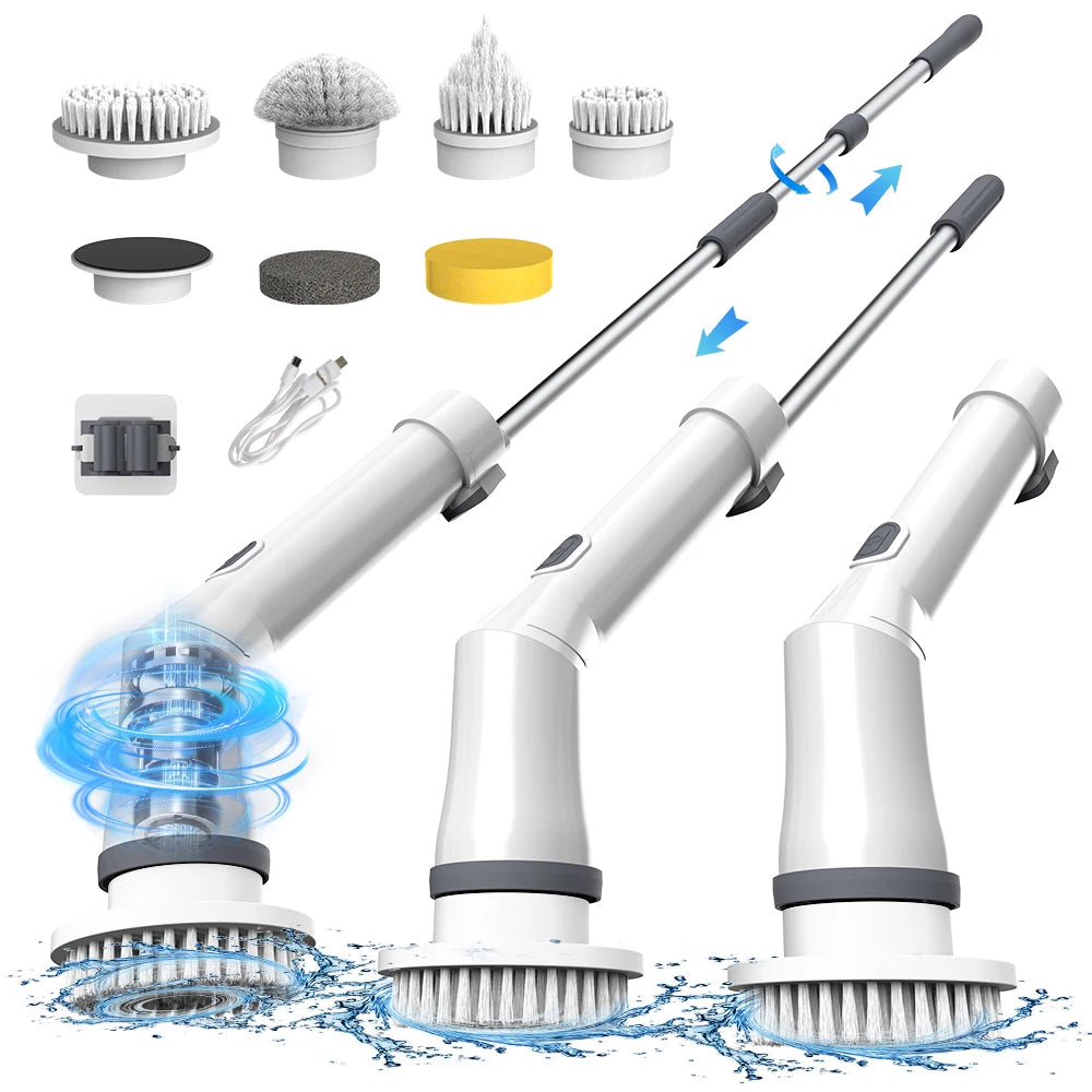 Viladepot Electric Cleaning Brush 9 in 1 Multifunctional Wireless Rotatable