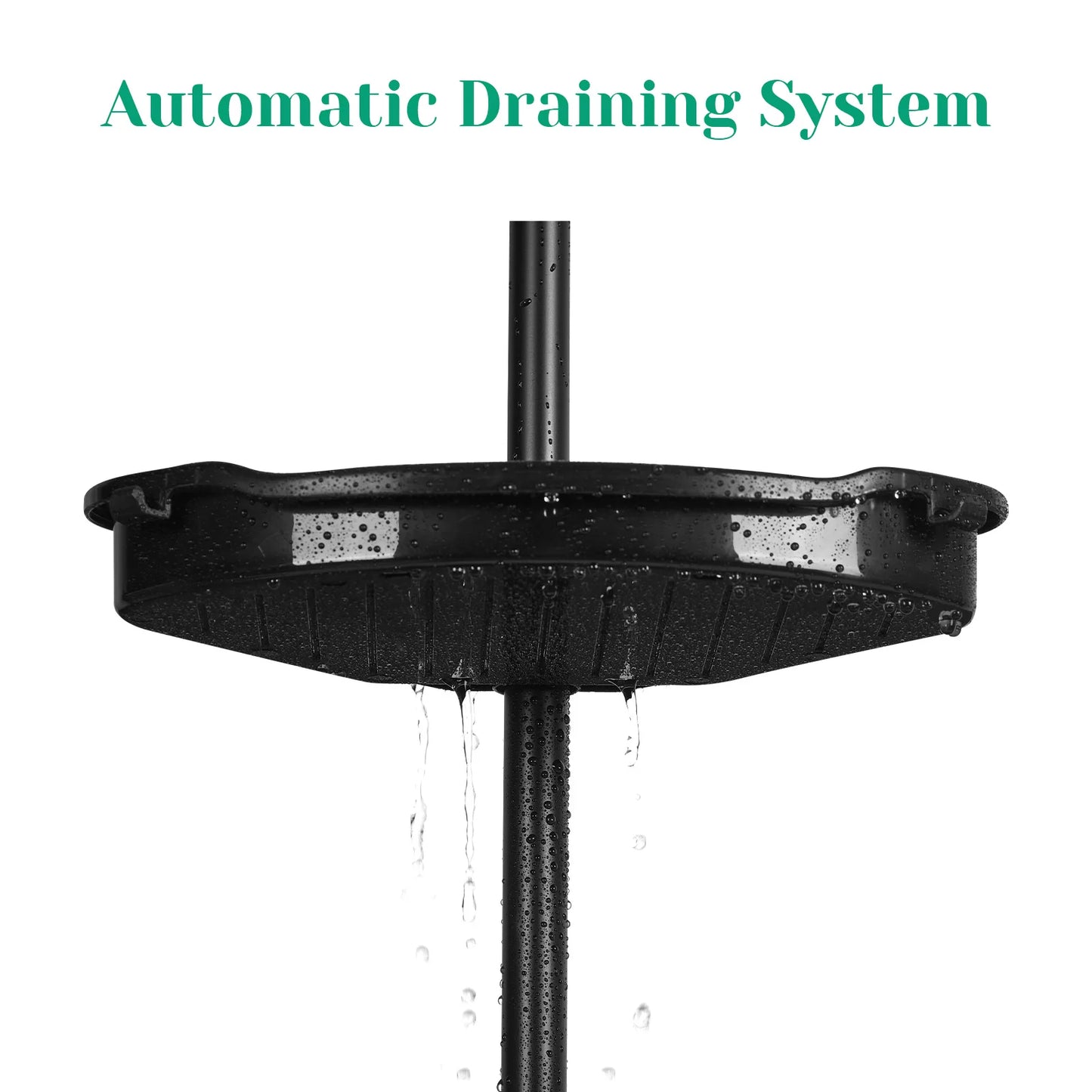 4 Tiered Corner Shower Caddy Tension Pole