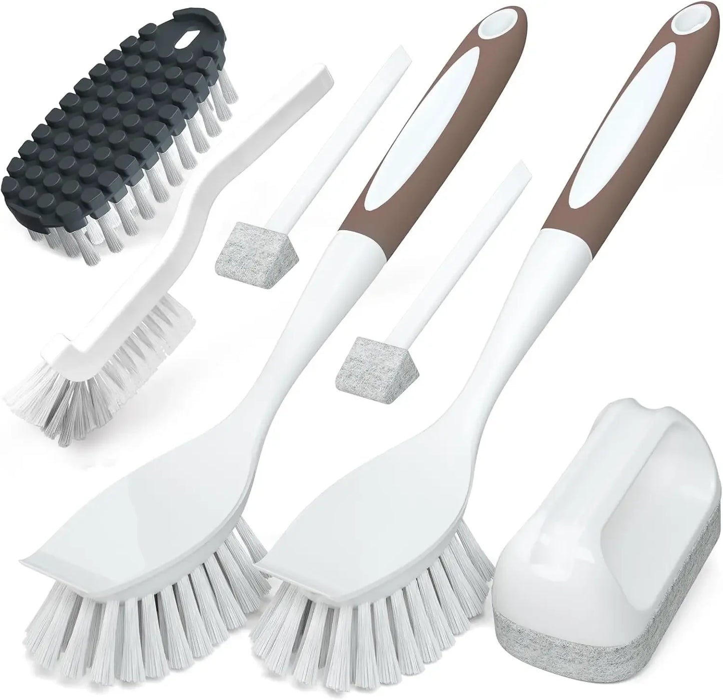 5Pack Kitchen Cleaning Brush, Green
