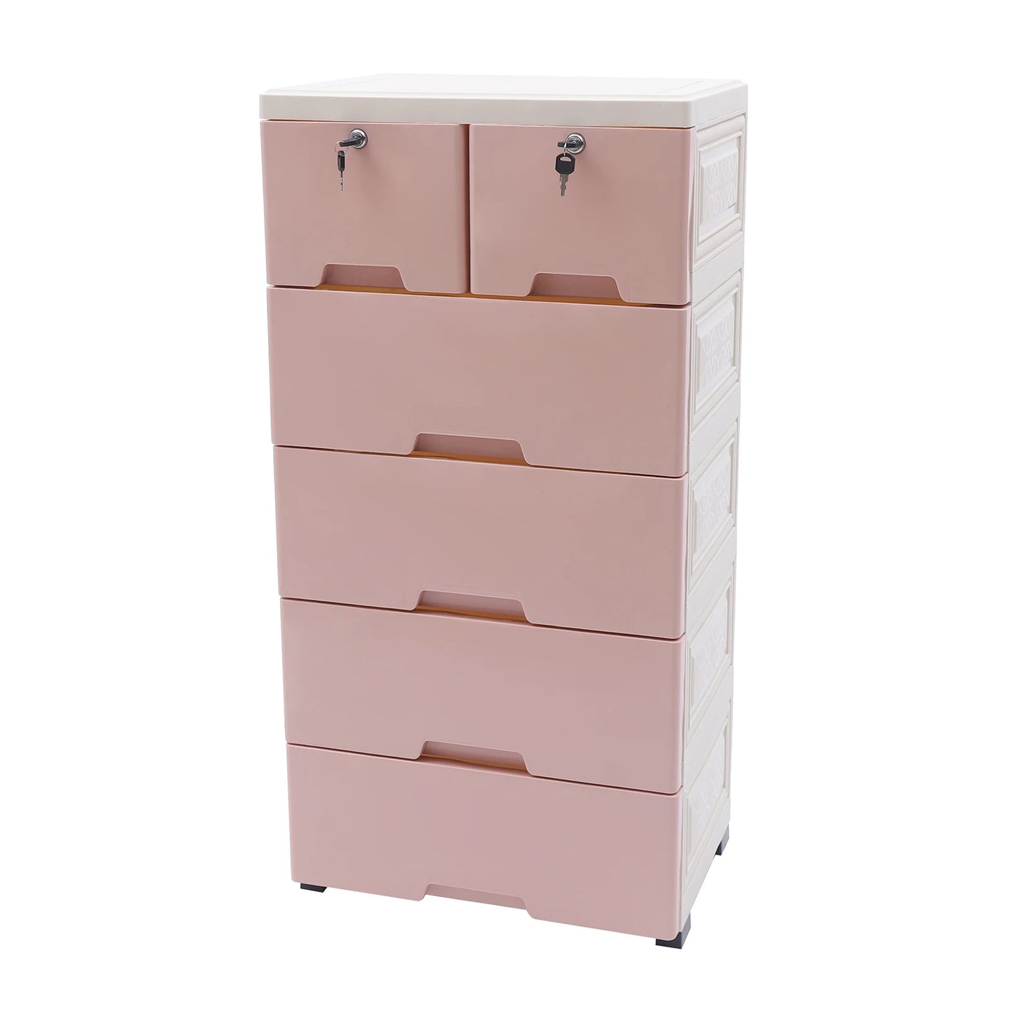 Plastic Clothing Storage with 6 Drawers