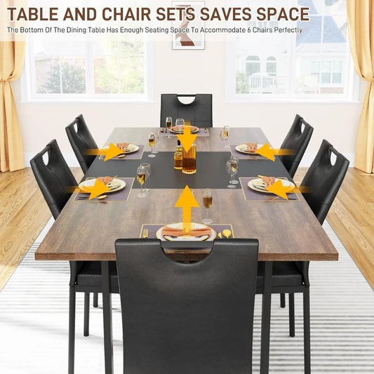 7PCS Dining Room Table