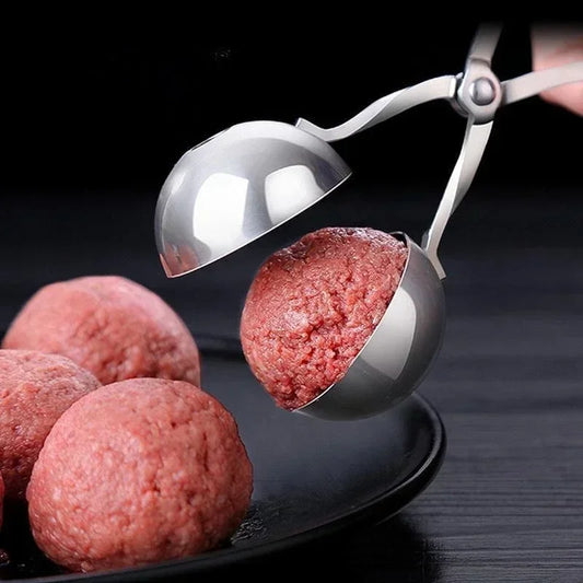 Meat Ball Maker Tool Stainless Steel Clip Round Rice Ball Shaper Spoon