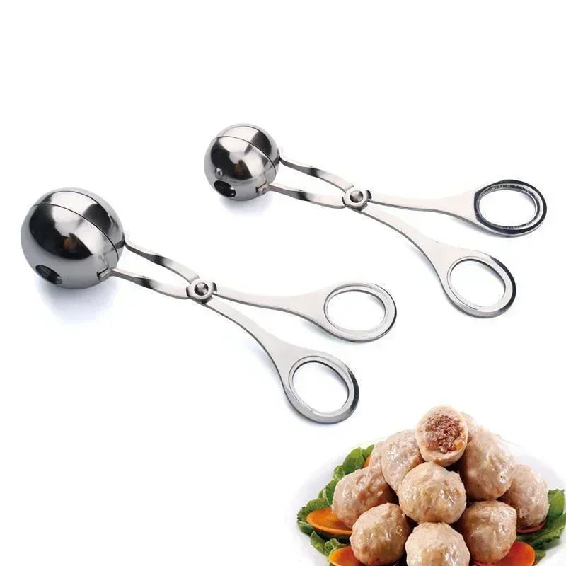 Meat Ball Maker Tool Stainless Steel Clip Round Rice Ball Shaper Spoon