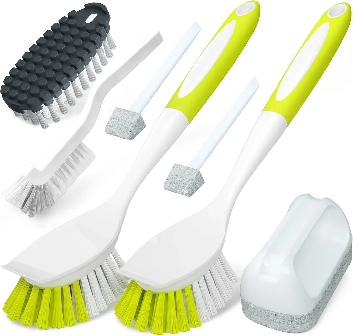 5Pack Kitchen Cleaning Brush, Green