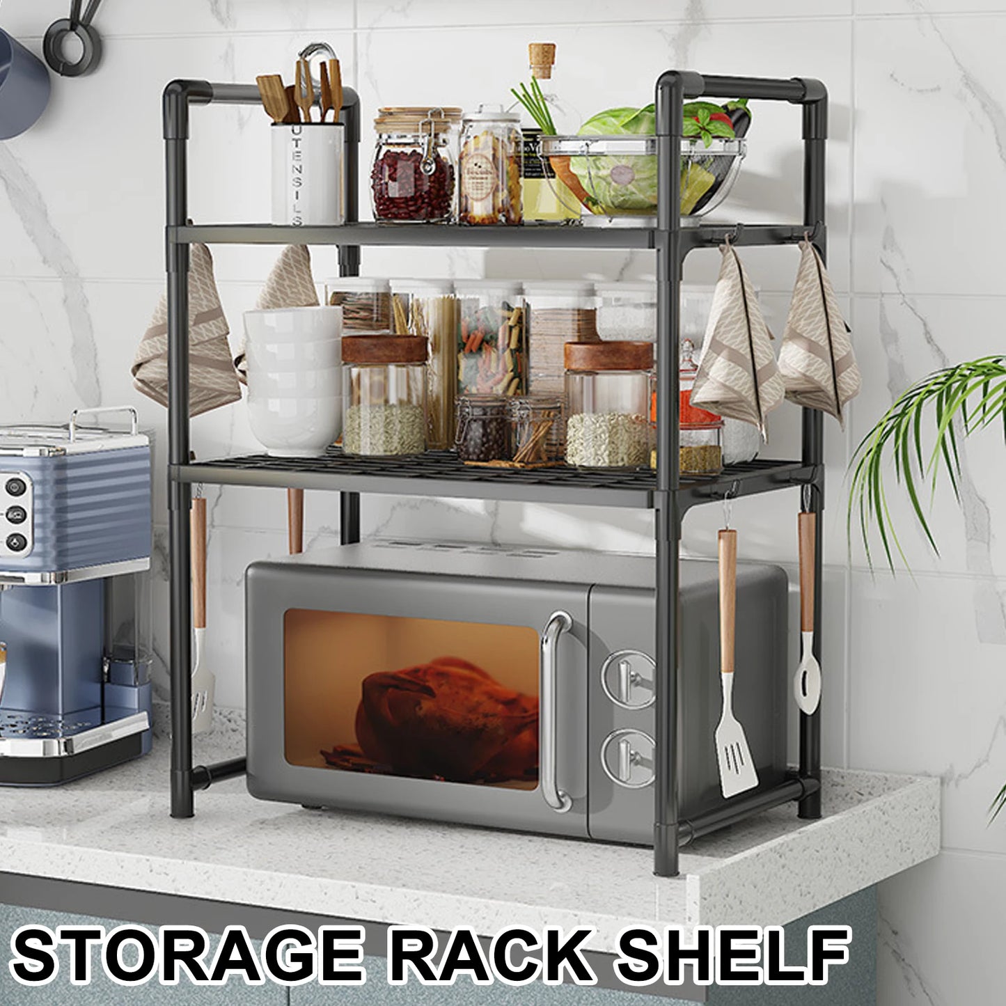 Microwave Shelf Kitchen Storage Rack Multi Layer