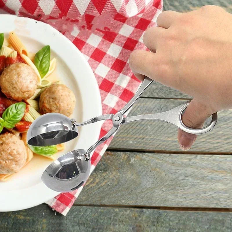 Meat Ball Maker Tool Stainless Steel Clip Round Rice Ball Shaper Spoon