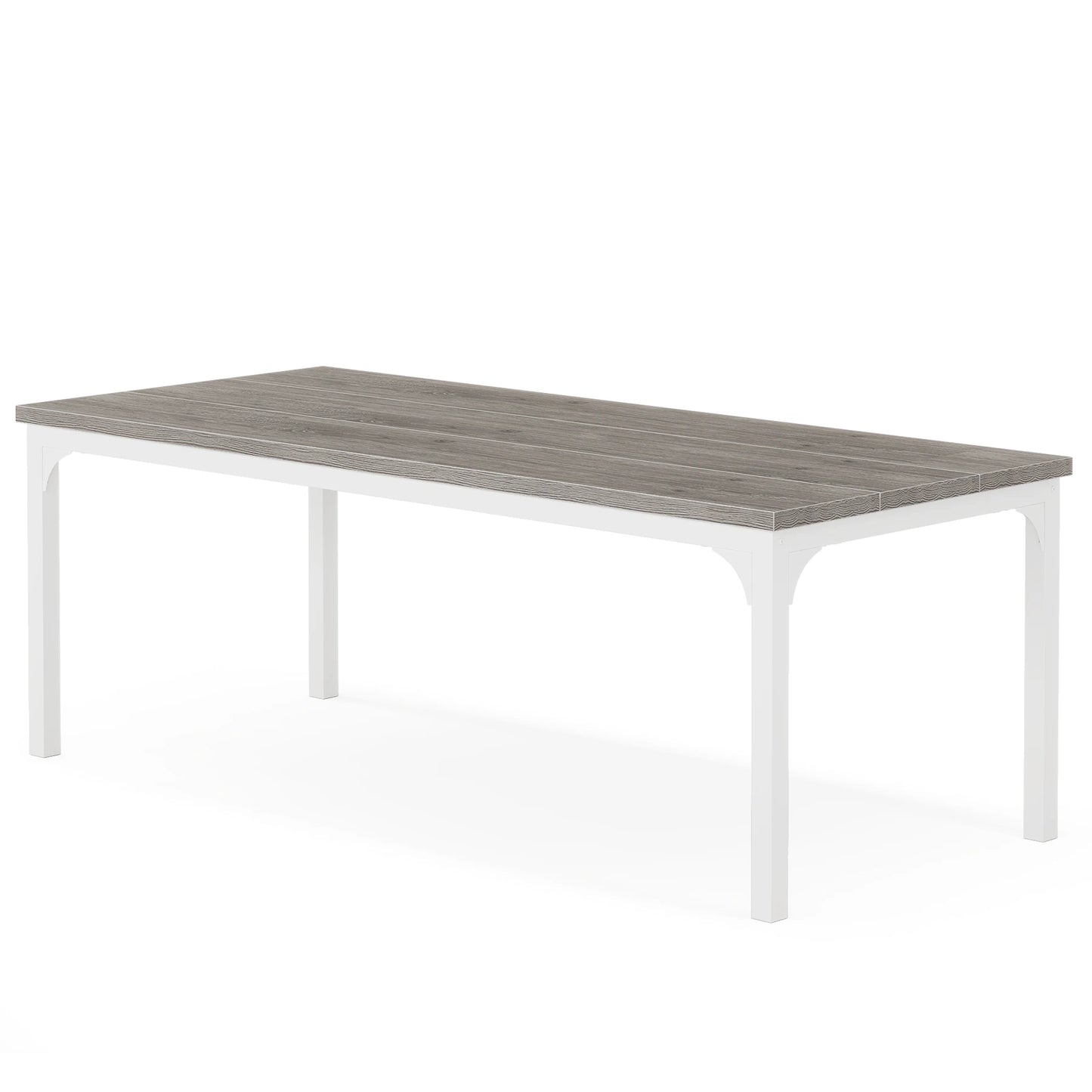 Farmhouse Dining Table for 6-8, 70.9 Inch Rectangular