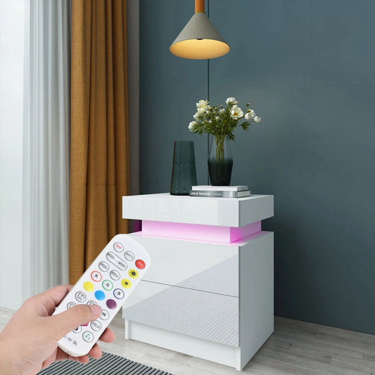Bedside Desk Bedroom LED Nightstand