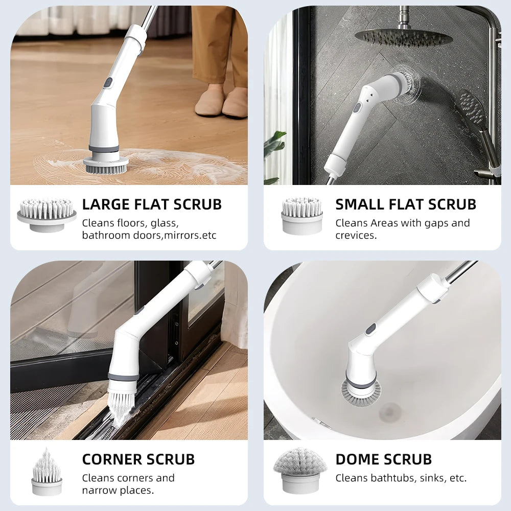 Viladepot Electric Cleaning Brush 9 in 1 Multifunctional Wireless Rotatable