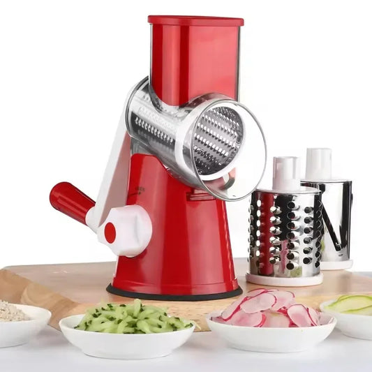 Manual Rotary Vegetable Slicer Cutter Kitchen Vegetable Cheese Grater