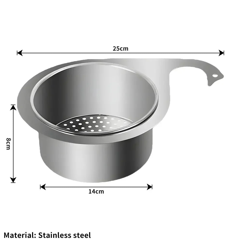 Stainless Steel Kitchen Swan Sink Strainer Basket
