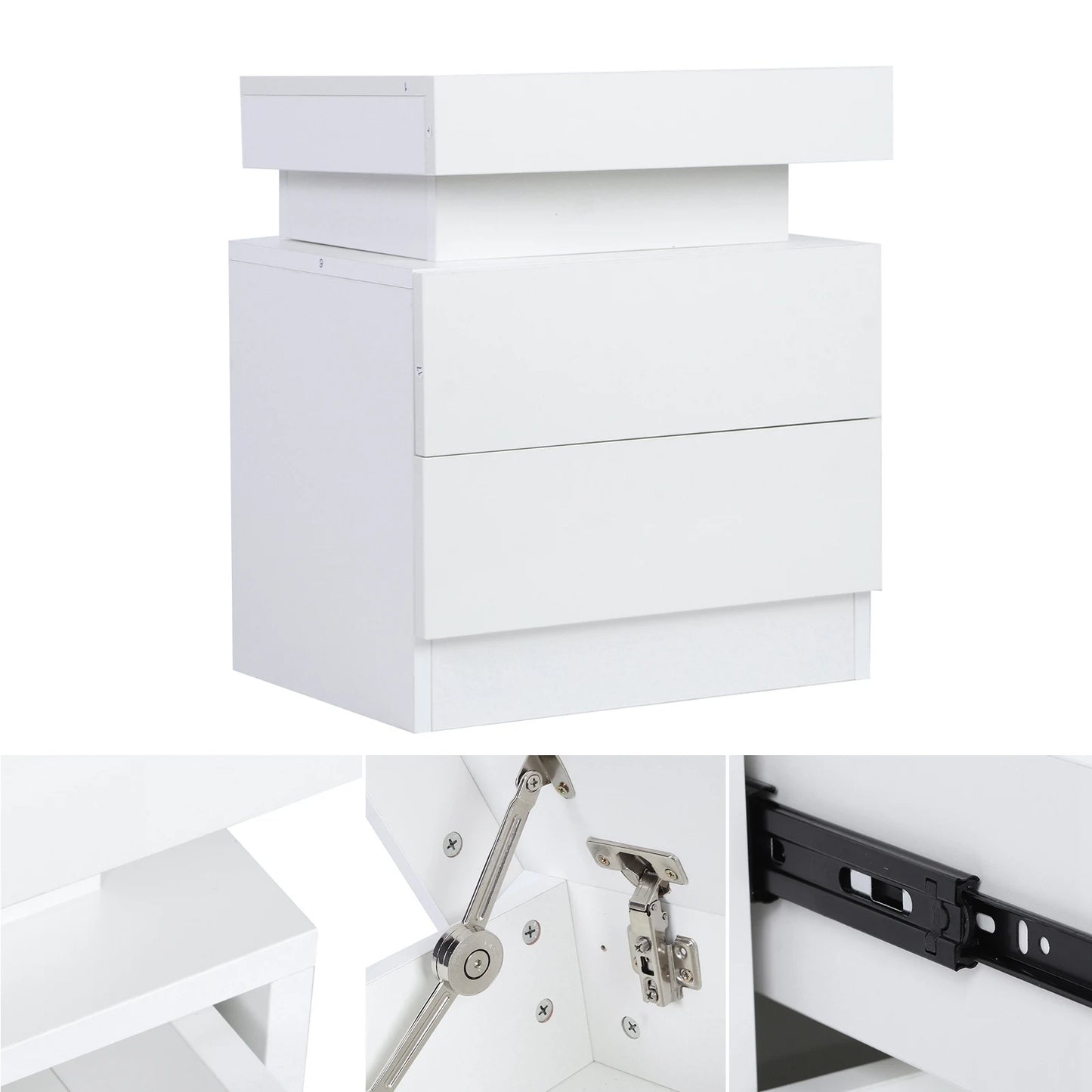 Bedside Desk Bedroom LED Nightstand