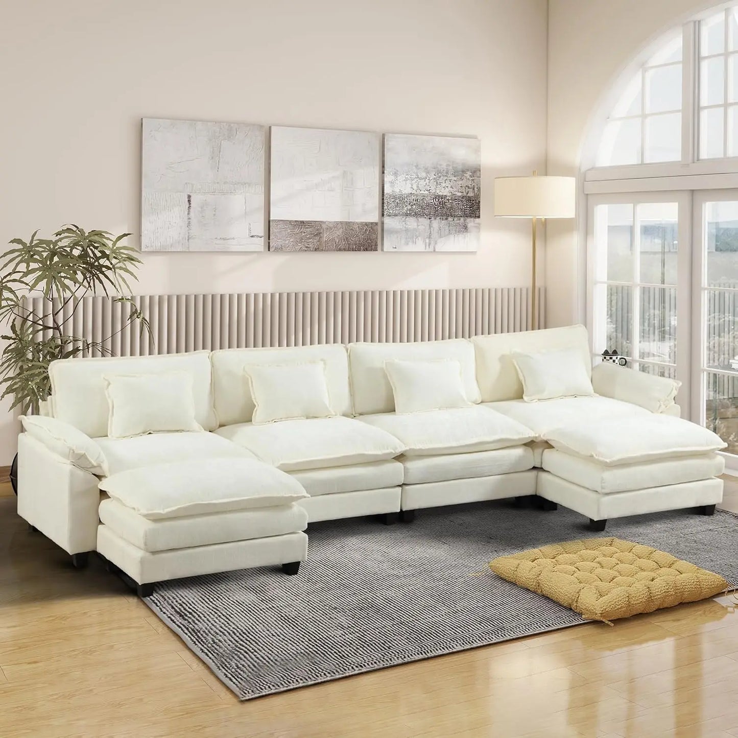 Modular Sectional Sofa, Comfy Cloud Couch Sectional Sofa