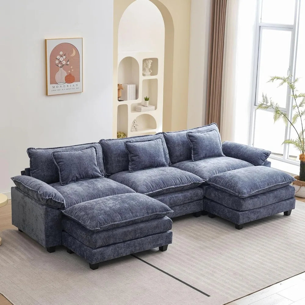 Modular Sectional Sofa, Comfy Cloud Couch Sectional Sofa