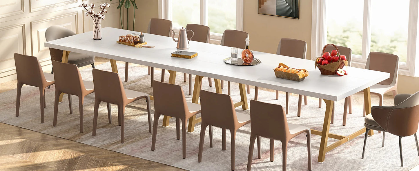 Table for 8, Rectangular Wood Kitchen Table