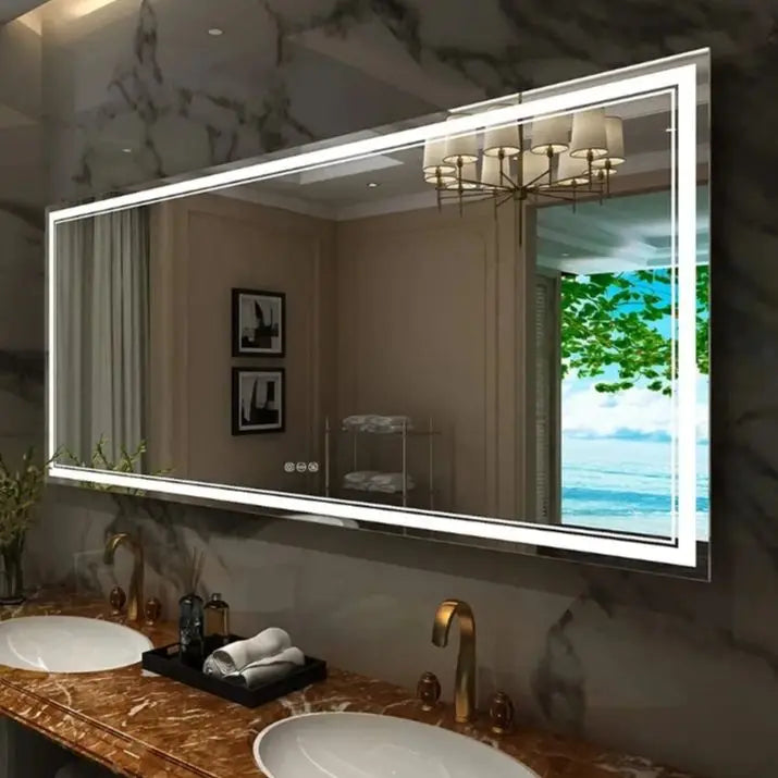 Anti-fog, Jumbo-Large Illuminated LED Bathroom/Vanity Mirror