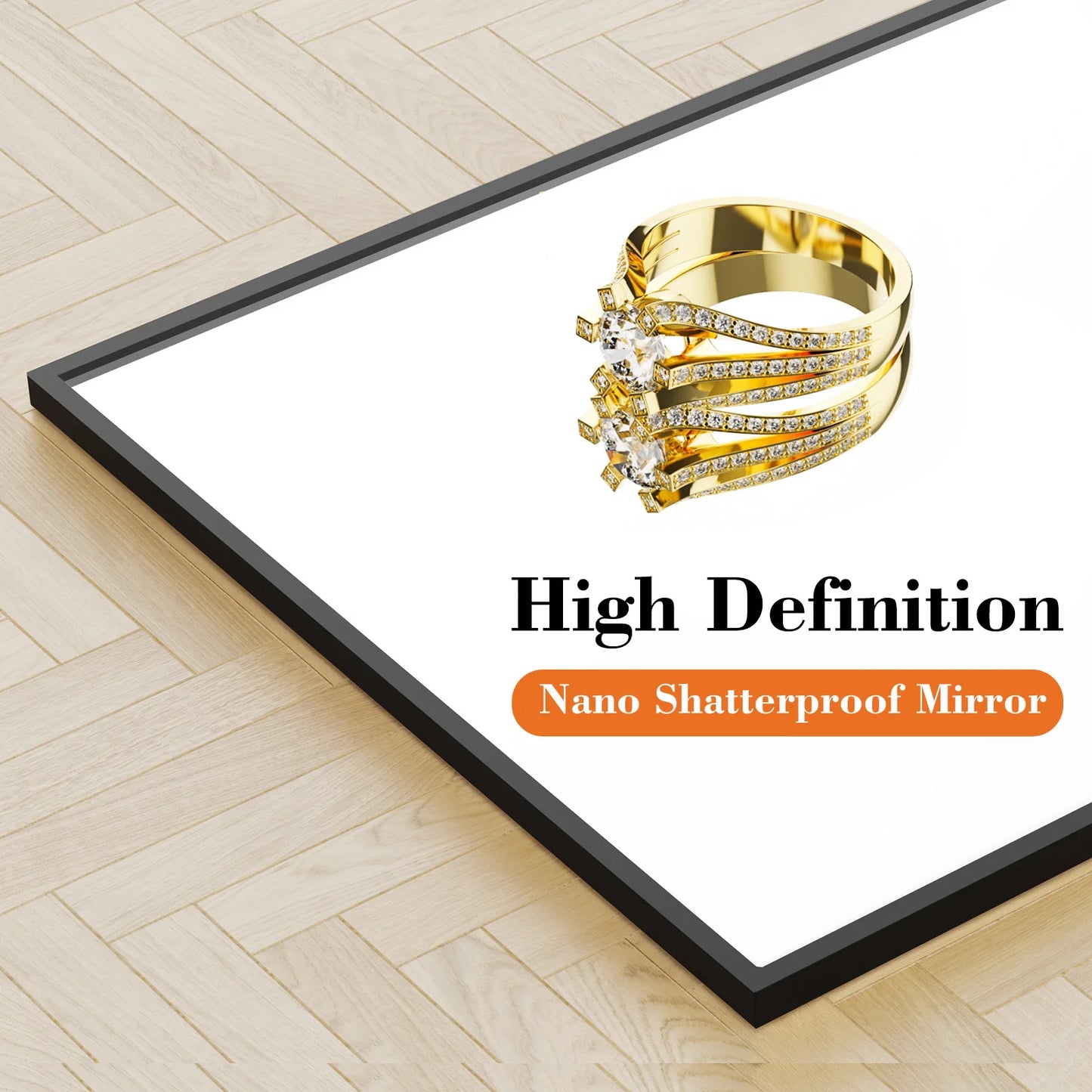 JHK 64"x21" Full Body Wall Mirror Standing Hanging or Leaning