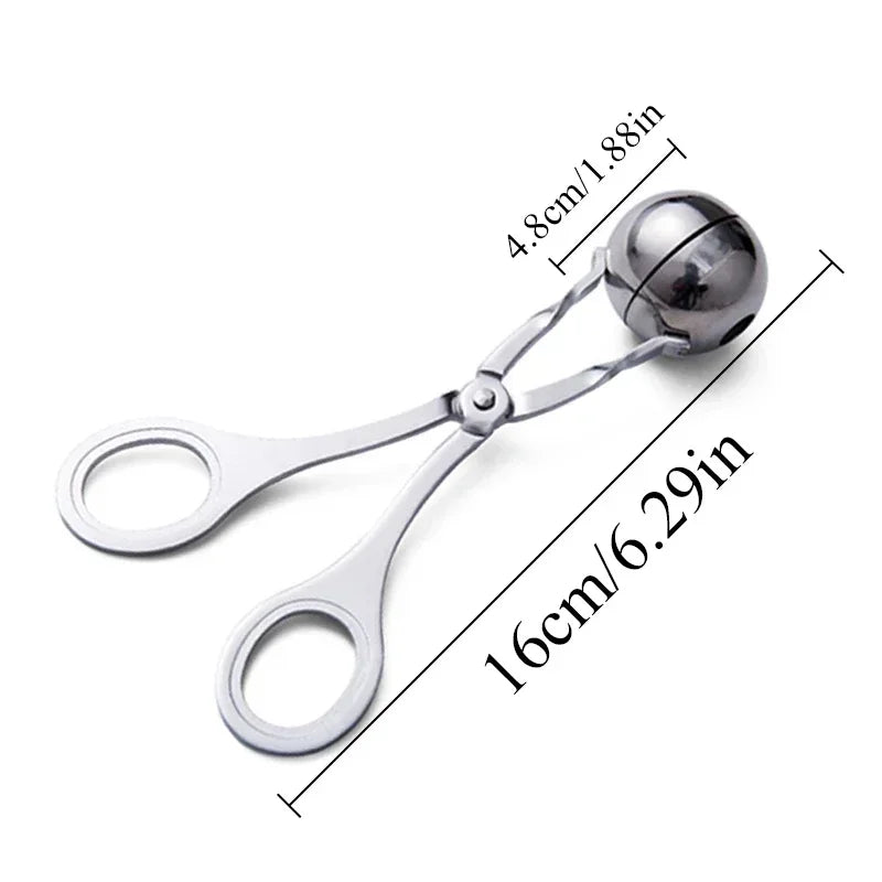 Meat Ball Maker Tool Stainless Steel Clip Round Rice Ball Shaper Spoon