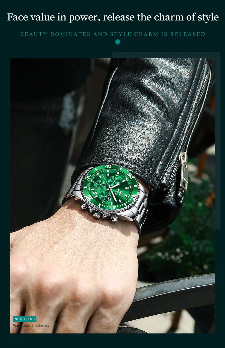 Men's Watches Top Brand Luxury Watch Waterproof Stainless Steel