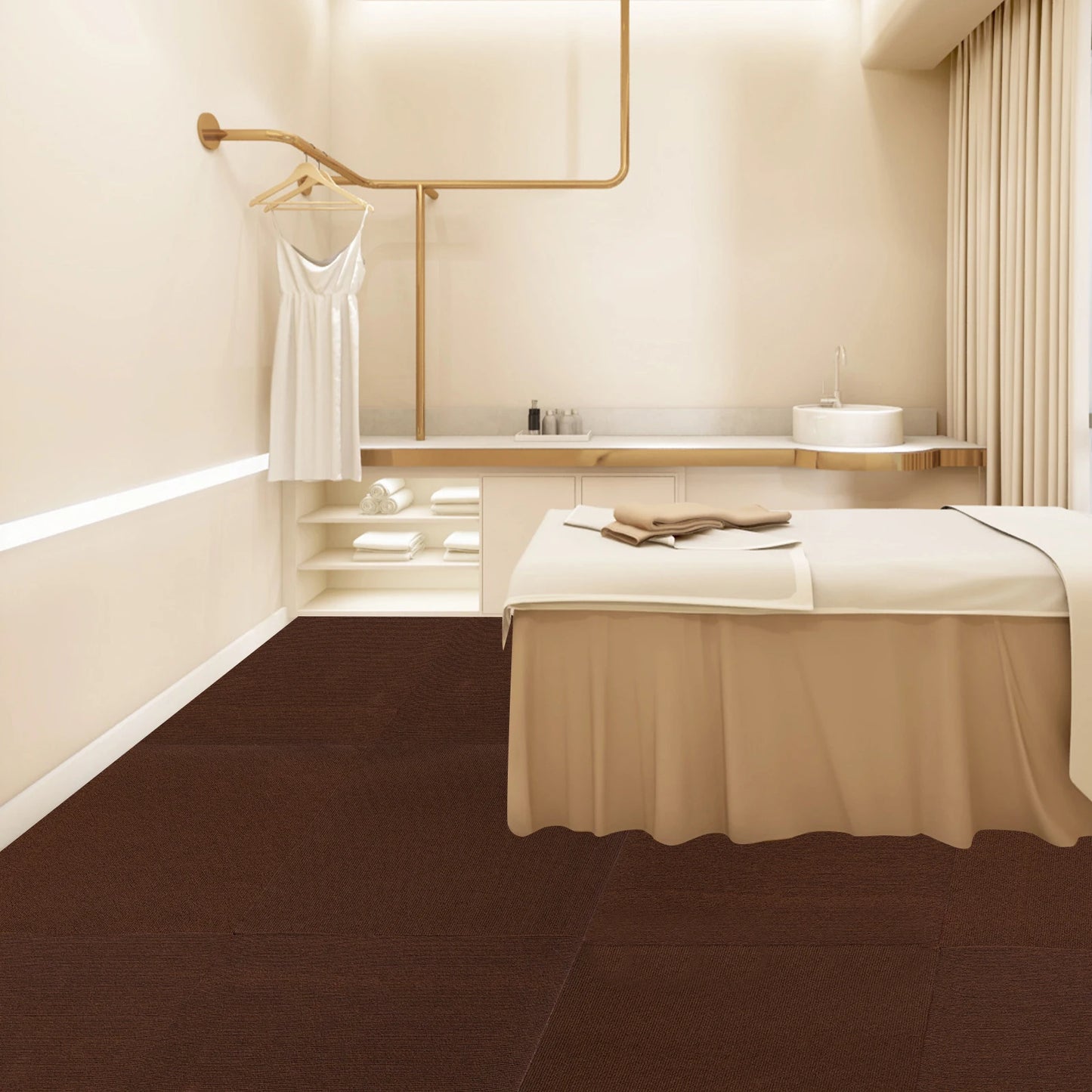 Peel and Stick,15 PCs Home Carpet Tiles