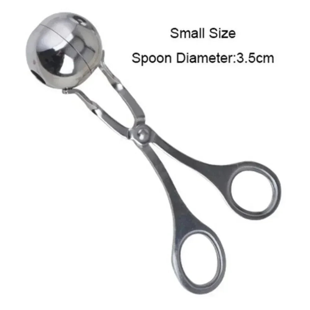 Meat Ball Maker Tool Stainless Steel Clip Round Rice Ball Shaper Spoon
